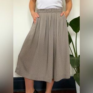 H&M Print Midi Skirt